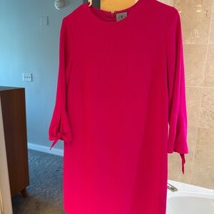 Hot pink mini dress